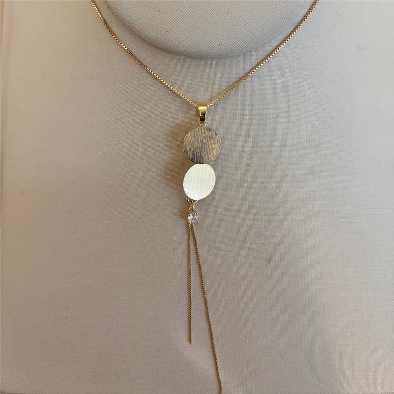 COLAR CHAPINHAS FOLHEADO A OURO 18K