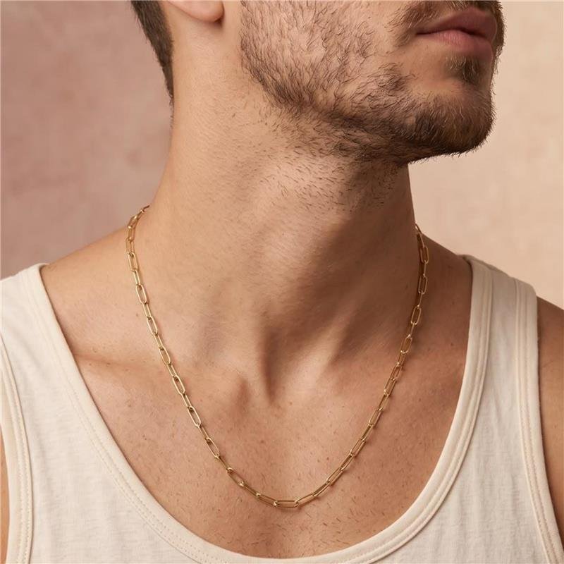 CORRENTE CARTIER FINA 45CM FOLHEADA A OURO 18K
