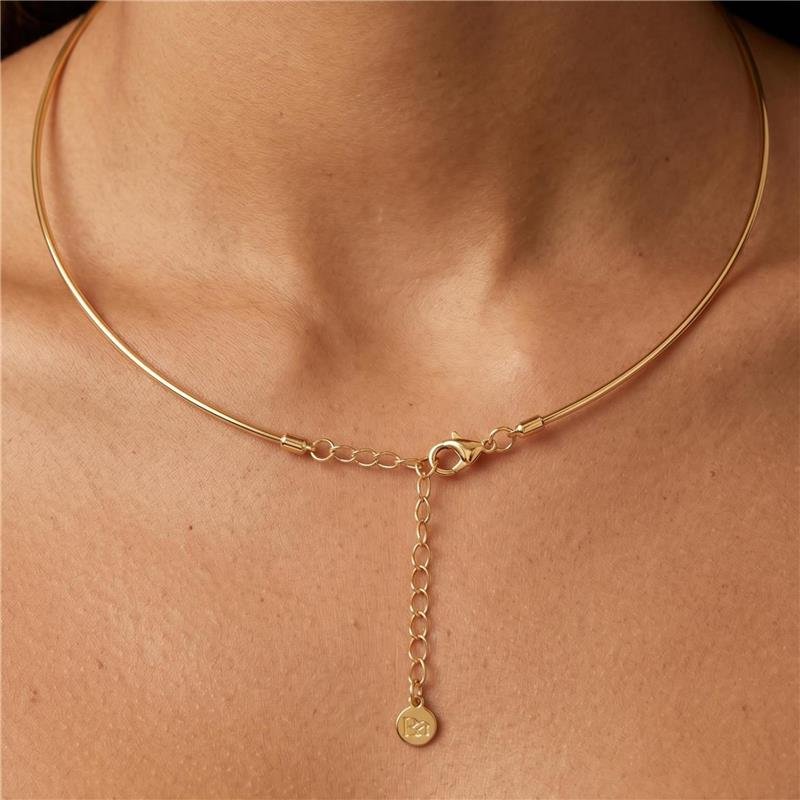 COLAR ARO LISO FOLHEADO A OURO 18K 