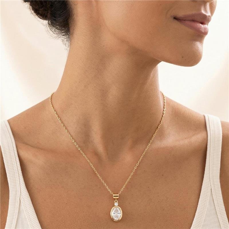 COLAR ELO FOLHEADO A OURO 18K 