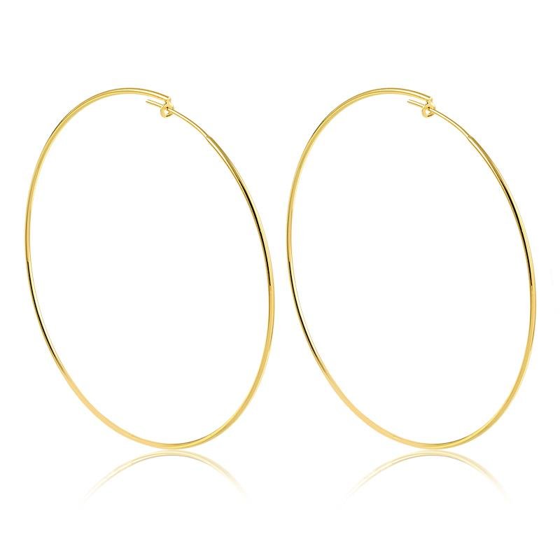 BRINCO DE ARGOLA FOLHEADO A OURO 18K