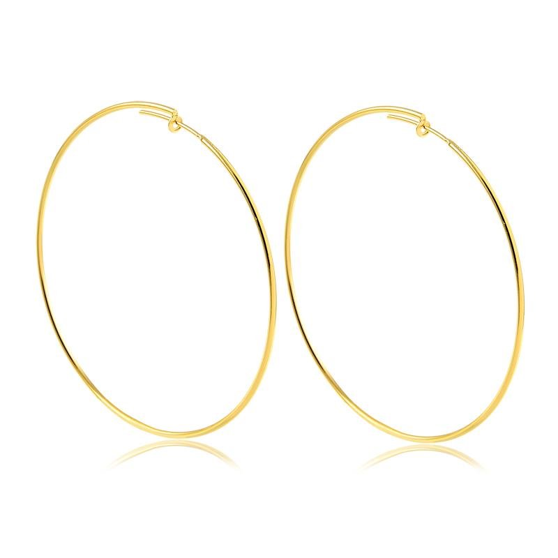 BRINCO DE ARGOLA FOLHEADO A OURO 18K