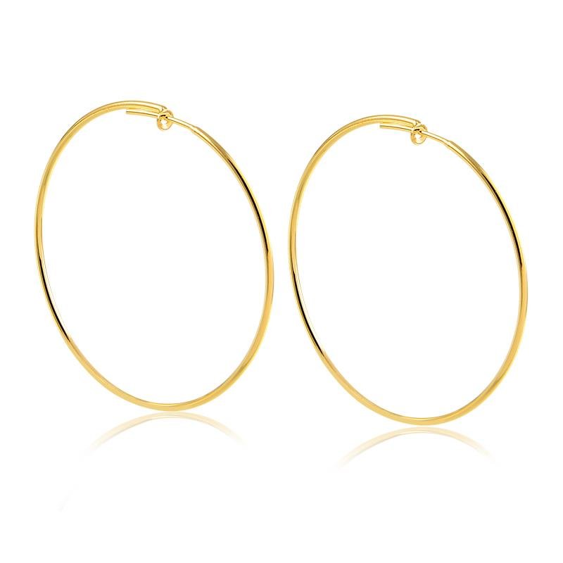 BRINCO DE ARGOLA FOLHEADO A OURO 18K