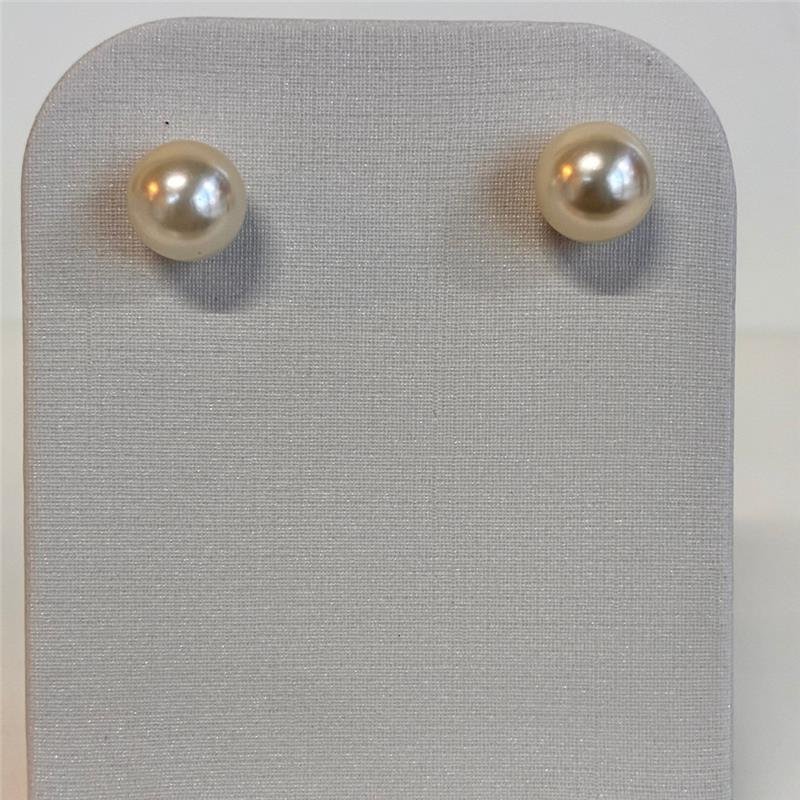 BRINCO PÉROLA 10MM FOLHEADO A OURO 18K
