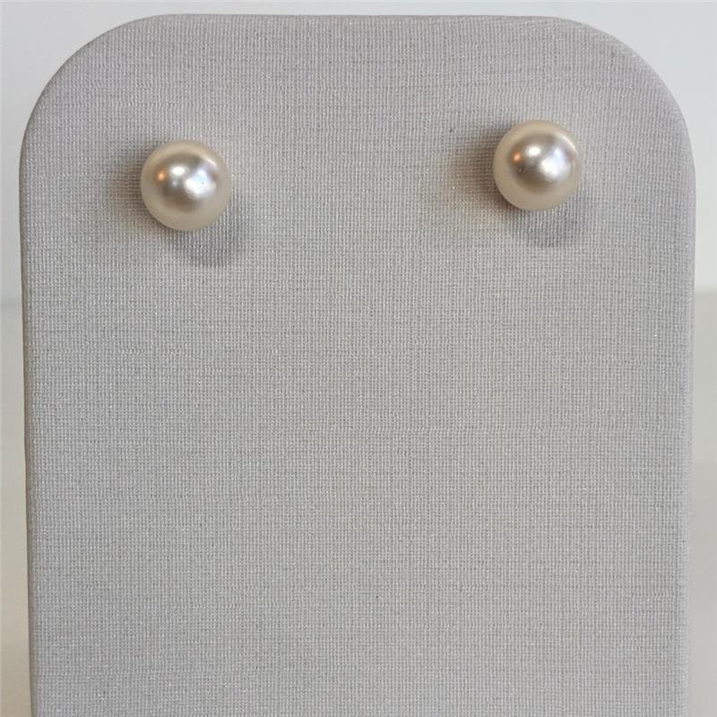 BRINCO PÉROLA 8 MM PREMIUM FOLHEADO A OURO 18K 