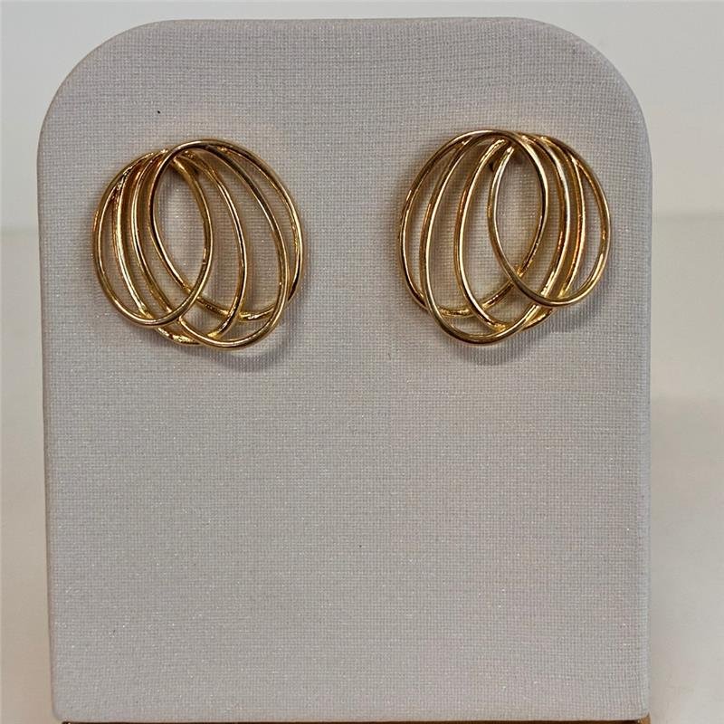 BRINCO LISO FOLHEADO A OURO 18K