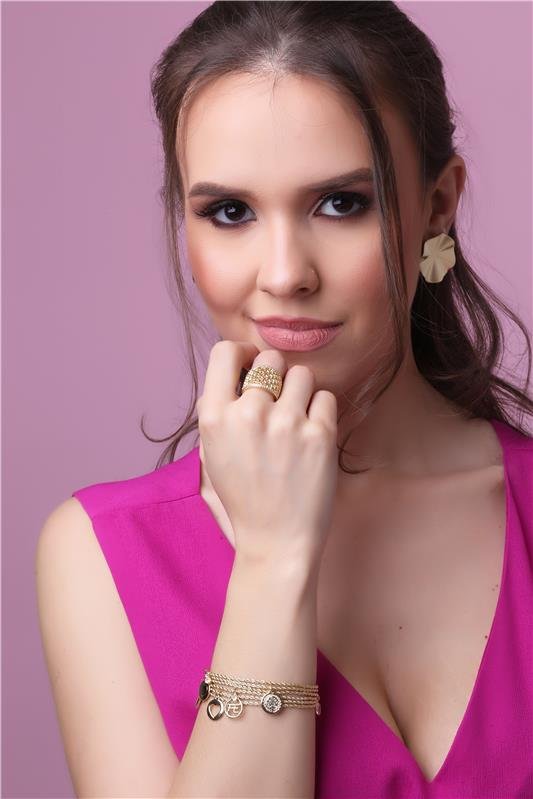 BRINCO REDONDO FOLHEADO A OURO 18K
