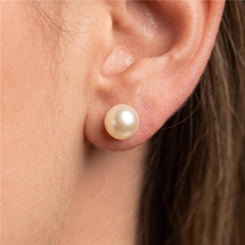 BRINCO PÉROLA FOLHEADO A OURO 18K 