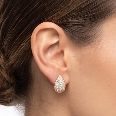BRINCO CRAVEJADO FOLHEADO A OURO 18K 