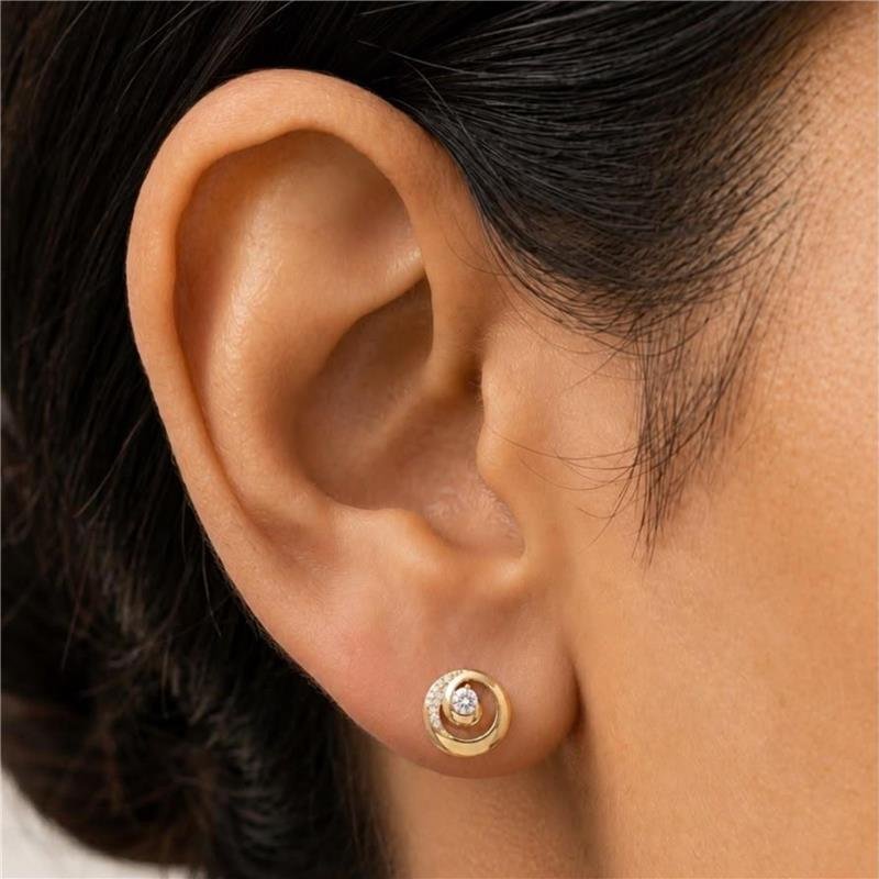 BRINCO CRAVEJADO FOLHEADO A OURO 18K 