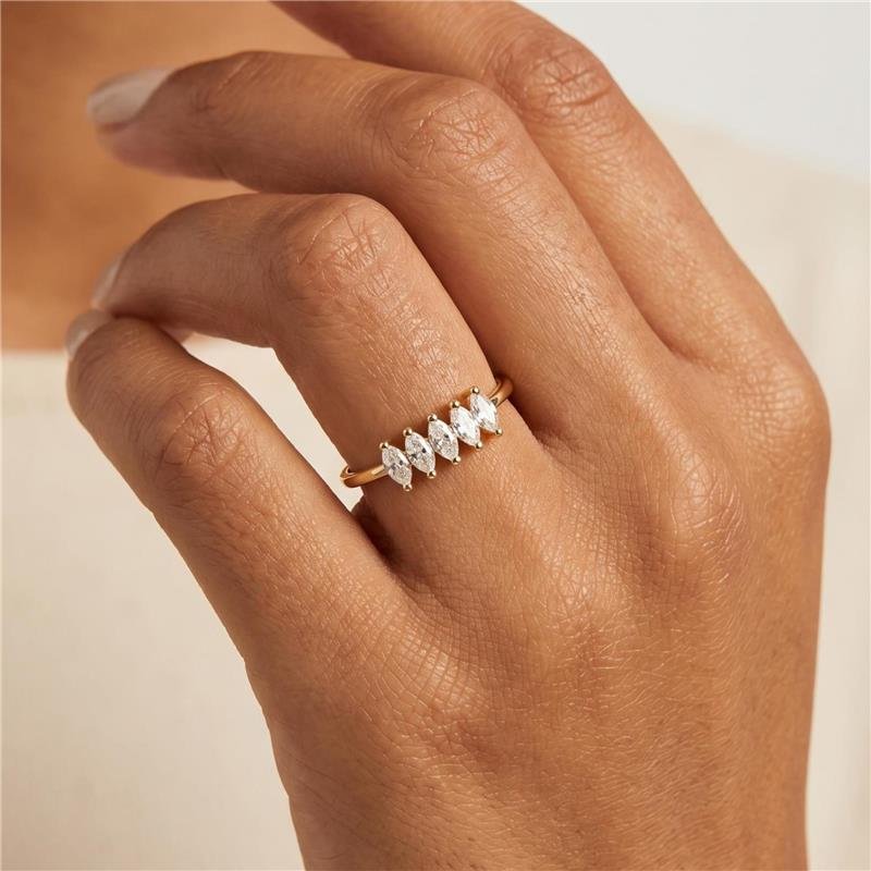 ANEL ZIRCÔNIA FOLHEADO A OURO 18K