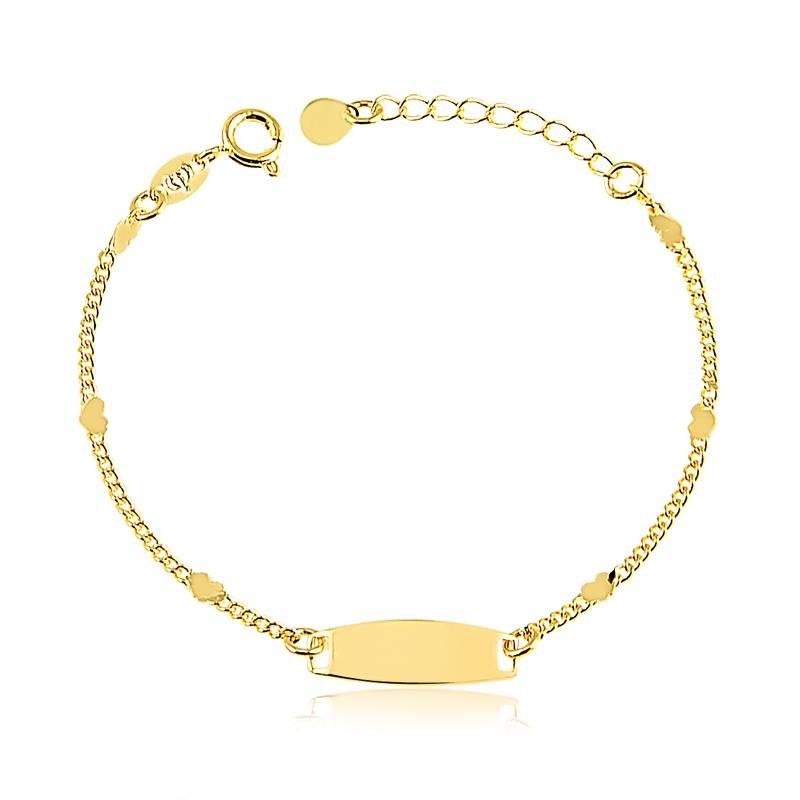 PULSEIRA COM CHAPINHA FOLHEADO A OURO 18K