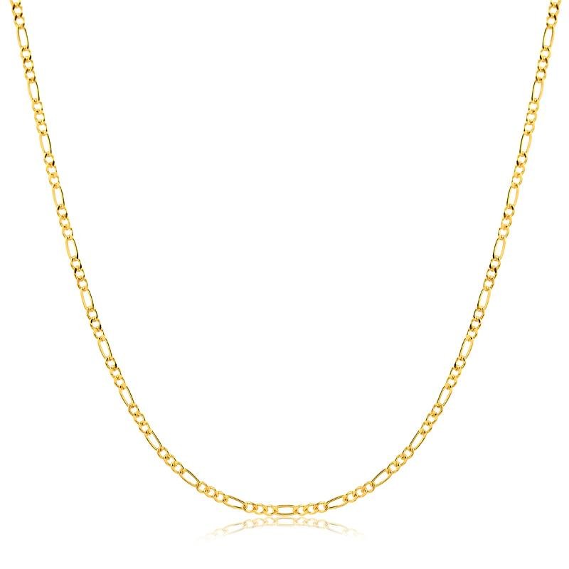 CORRENTE MASCULINA FOLHEADA A OURO 18K