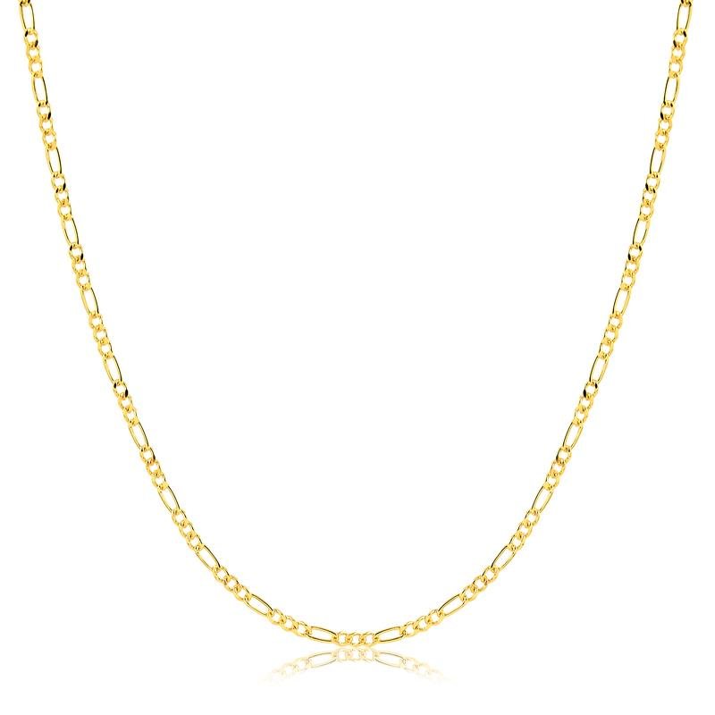 CORRENTE MASCULINA FOLHEADA A OURO 18K
