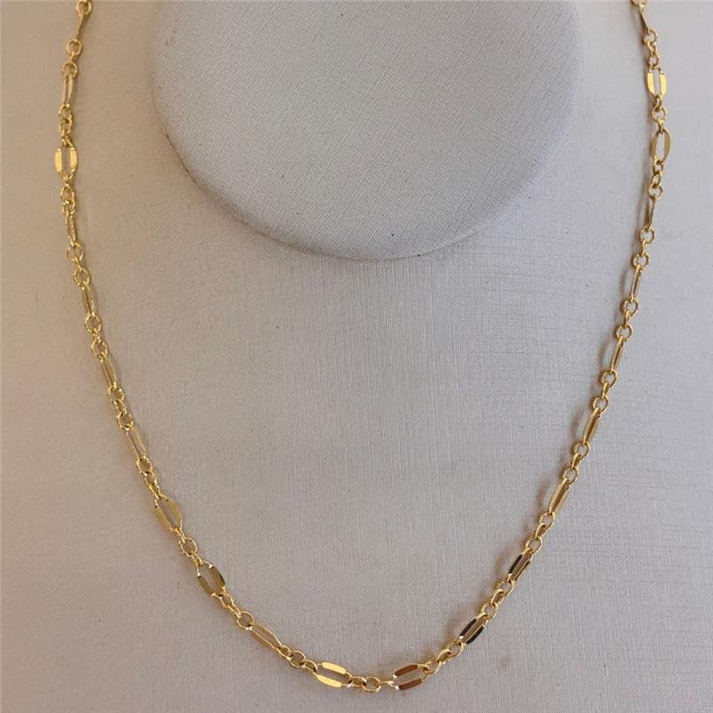 CORRENTE ELOS FOLHEADO A OURO 18K