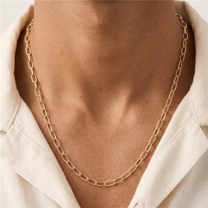 CORRENTE MASCULINA ELOS 65CM 